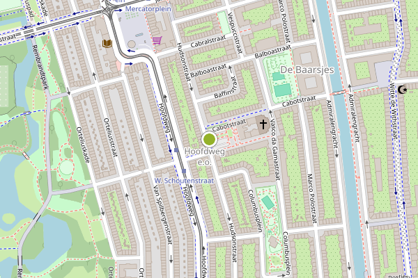 Ambulance-melding op Magalhaensplein, Amsterdam op 3 juli, kaart-overzicht