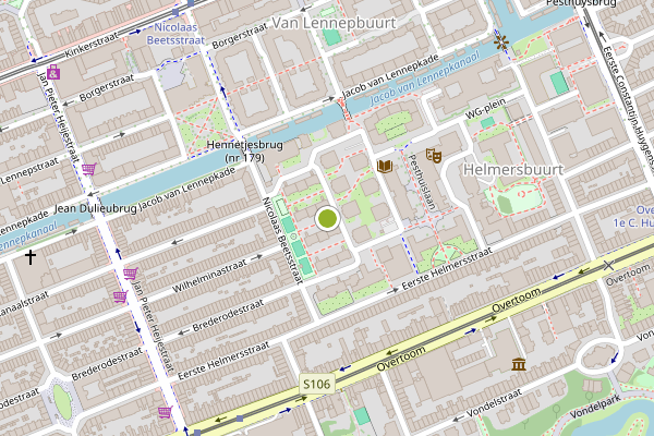 Ambulance-melding op Jeltje de Bosch Kemperpad, Amsterdam op 3 juli, kaart-overzicht