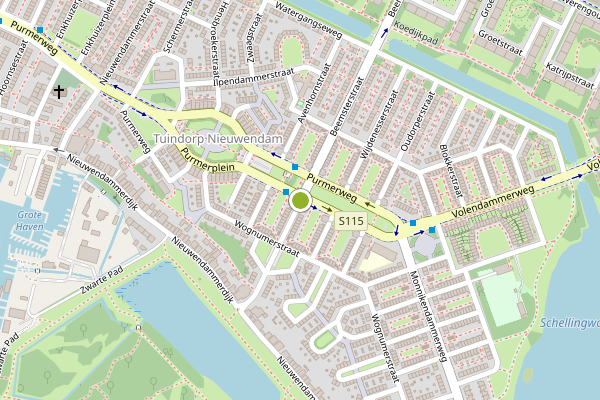 Ambulance-melding op Beemsterstraat, Amsterdam op 7 mei, kaart-overzicht