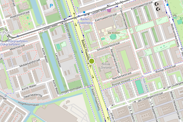 Ambulance-melding op Baden Powellweg, Amsterdam op 3 juli, kaart-overzicht