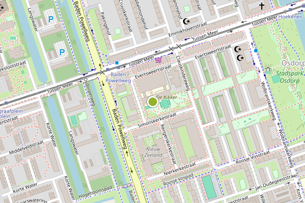 Ambulance-melding op Evertsweertplantsoen, Amsterdam op 3 juli, kaart-overzicht