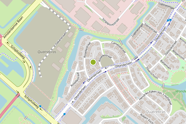 Ambulance-melding op Rosellestraat, Badhoevedorp op 3 juli, kaart-overzicht