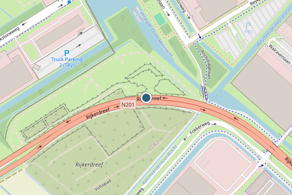 Politie-melding op Rijkerdreef, Schiphol op 4 juli, kaart-overzicht