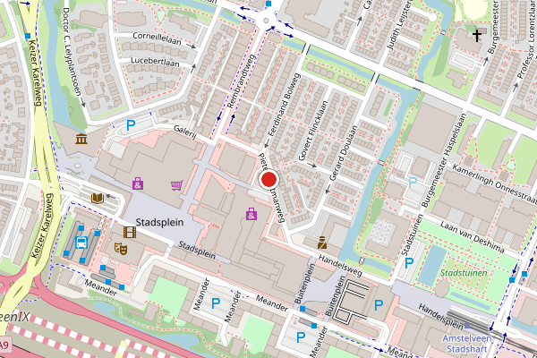 Brandweer-melding op Pieter Lastmanweg, Amstelveen op 4 juli, kaart-overzicht