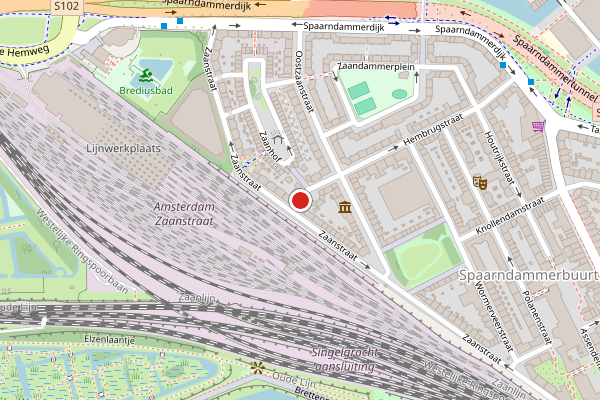 Brandweer-melding op Hembrugstraat, Amsterdam op 4 juli, kaart-overzicht