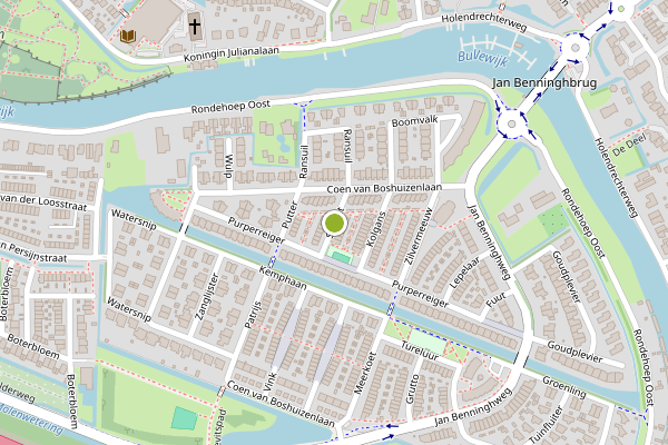 Ambulance-melding op Smient, Ouderkerk aan de Amstel op 7 mei, kaart-overzicht
