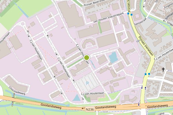 Ambulance-melding op Industriepark, Weesp op 4 juli, kaart-overzicht
