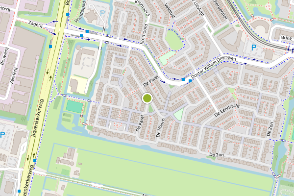 Ambulance-melding op De Parel, Amstelveen op 4 juli, kaart-overzicht