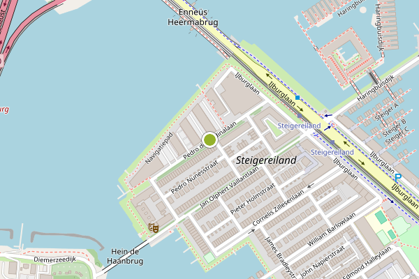 Ambulance-melding op Pedro de Medinalaan, Amsterdam op 8 mei, kaart-overzicht
