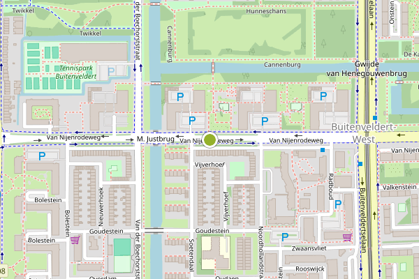Ambulance-melding op Van Nijenrodeweg, Amsterdam op 8 mei, kaart-overzicht
