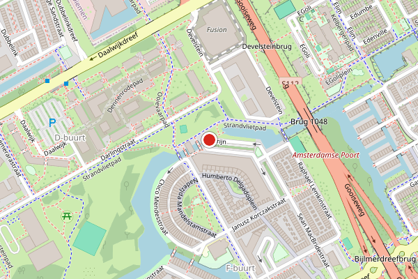 Brandweer-melding op Florijn, Amsterdam op 4 juli, kaart-overzicht