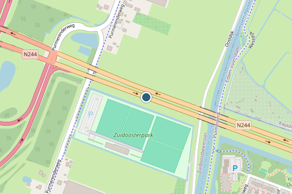 Politie-melding op N244 Li, Zuidoostbeemster op 4 juli, kaart-overzicht