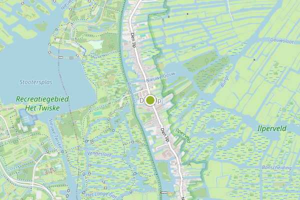 Ambulance-melding op Den Ilp op 5 juli, kaart-overzicht