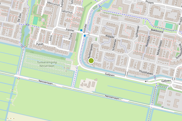 Ambulance-melding op Buitengaats, Amstelveen op 5 juli, kaart-overzicht