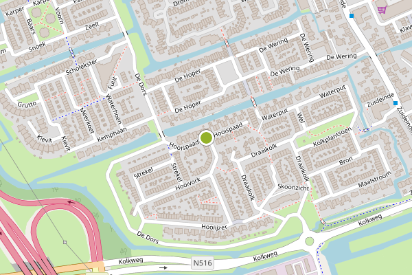 Ambulance-melding op Hooispaad, Oostzaan op 5 juli, kaart-overzicht