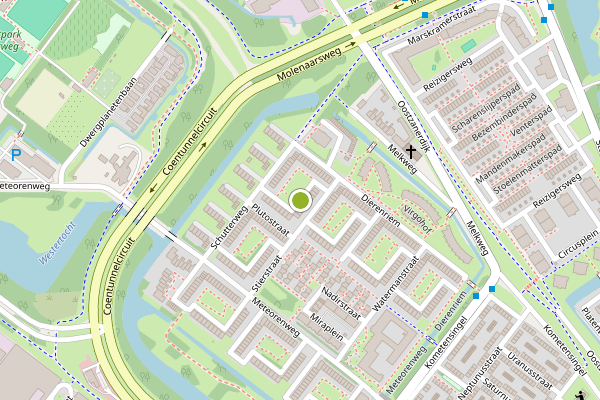 Ambulance-melding op Eclipshof, Amsterdam op 5 juli, kaart-overzicht