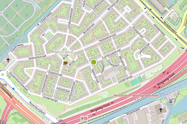 Ambulance-melding op Tuinbouwstraat, Amsterdam op 5 juli, kaart-overzicht