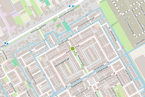 Ambulance-melding op Koolwitjestraat, Aalsmeer op 5 juli, kaart-overzicht