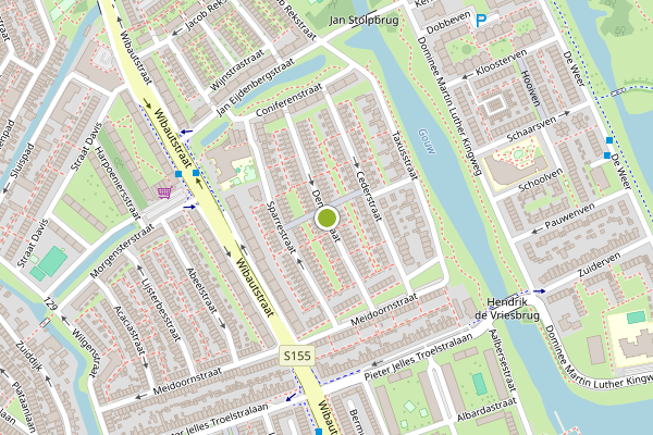 Ambulance-melding op Dennestraat, Zaandam op 5 juli, kaart-overzicht
