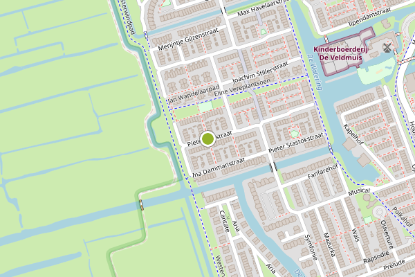 Ambulance-melding op Pieter Basstraat, Zaandam op 5 juli, kaart-overzicht