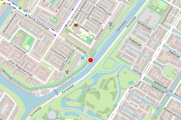 Brandweer-melding op Wheredijk, Purmerend op 4 juli, kaart-overzicht