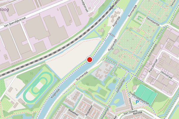 Brandweer-melding op Kogerdijk, Purmerend op 4 juli, kaart-overzicht