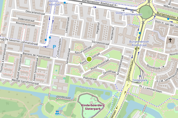 Ambulance-melding op Parmenidesstraat, Amsterdam op 5 juli, kaart-overzicht