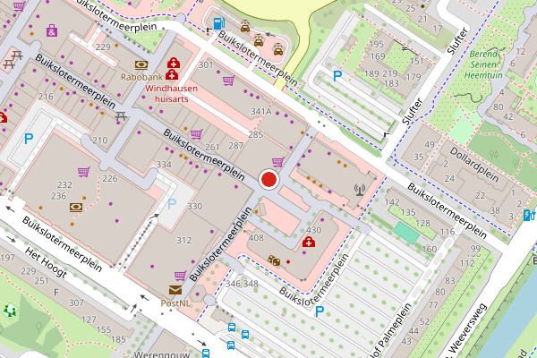 Brandweer-melding op Buikslotermeerplein, Amsterdam op 5 juli, kaart-overzicht