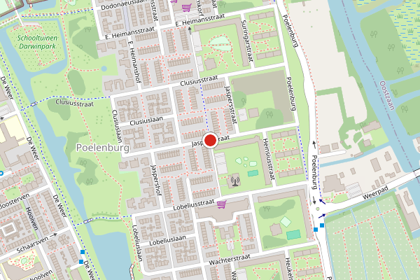 Brandweer-melding op Jaspersstraat, Zaandam op 8 mei, kaart-overzicht