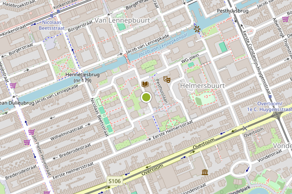 Ambulance-melding op Anna Spenglerstraat, Amsterdam op 8 mei, kaart-overzicht