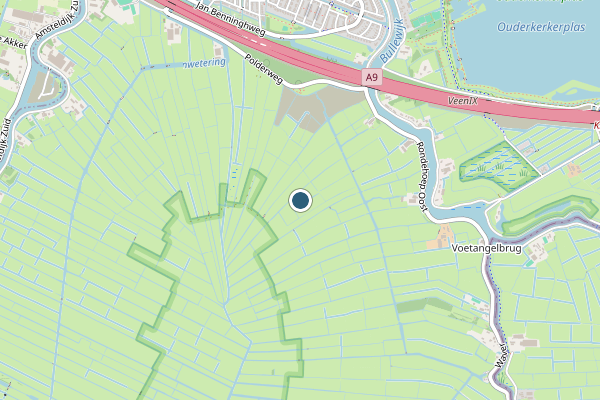 Politie-melding op A2 Re, Ouderkerk aan de Amstel op 6 juli, kaart-overzicht