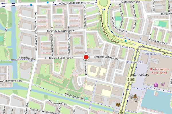 Brandweer-melding op Bernard Loderstraat, Amsterdam op 6 juli, kaart-overzicht