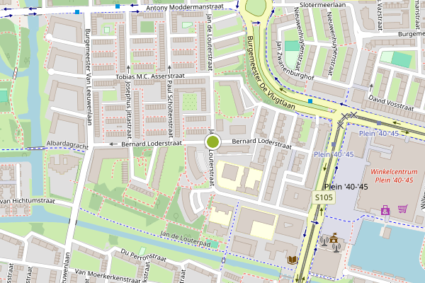 Ambulance-melding op Bernard Loderstraat, Amsterdam op 6 juli, kaart-overzicht