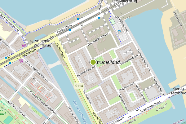 Ambulance-melding op Srefidensiplein, Amsterdam op 6 juli, kaart-overzicht