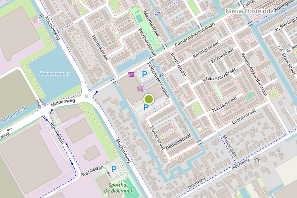 Ambulance-melding op Poldermeesterplein, Aalsmeer op 5 juli, kaart-overzicht