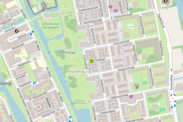 Ambulance-melding op Clusiuslaan, Zaandam op 5 juli, kaart-overzicht