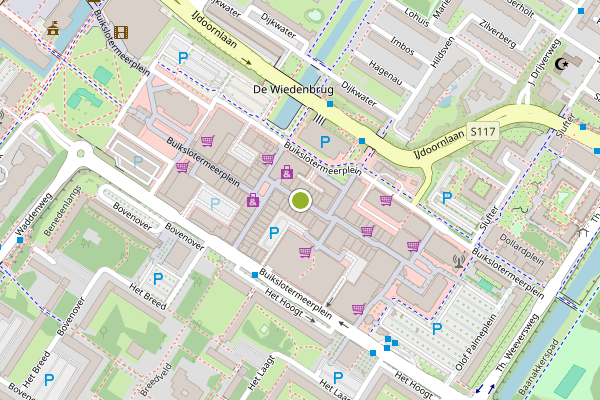 Ambulance-melding op Buikslotermeerplein, Amsterdam op 8 mei, kaart-overzicht