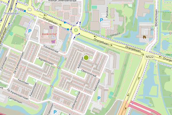 Ambulance-melding op Aidastraat, Amstelveen op 7 juli, kaart-overzicht