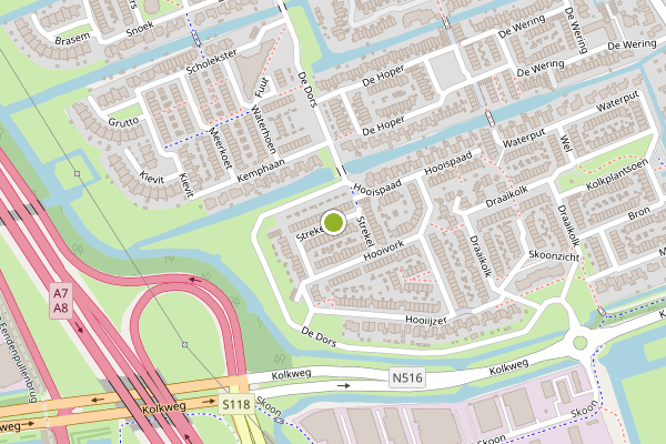Ambulance-melding op Strekel, Oostzaan op 7 juli, kaart-overzicht