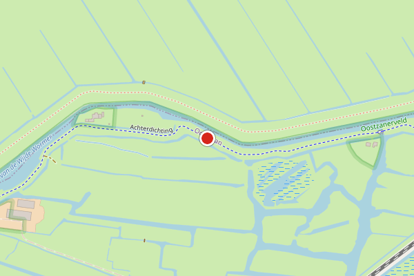 Brandweer-melding op Achterdichting, Oostzaan op 6 juli, kaart-overzicht