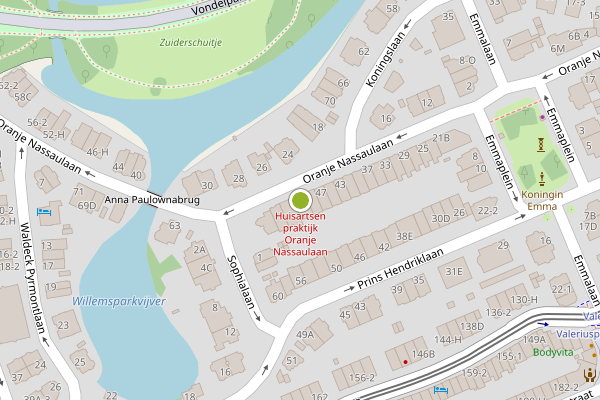 Ambulance-melding op Oranje Nassaulaan, Amsterdam op 7 juli, kaart-overzicht