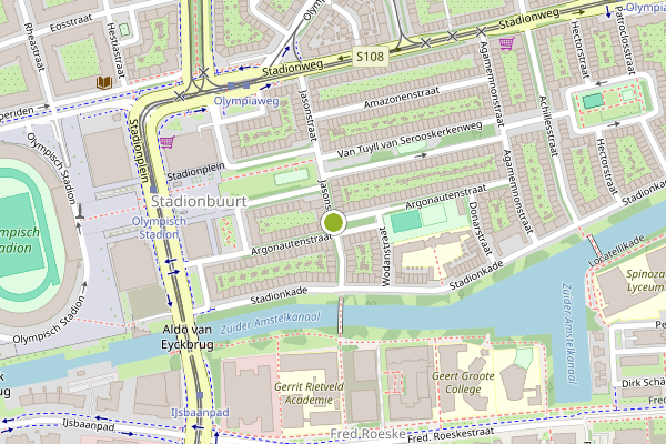 Ambulance-melding op Jasonstraat, Amsterdam op 7 juli, kaart-overzicht
