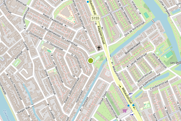 Ambulance-melding op Burgemeester Ter Laanplantsoen, Zaandam op 7 juli, kaart-overzicht