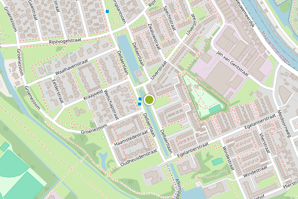 Ambulance-melding op Dellaertlaan, Badhoevedorp op 7 juli, kaart-overzicht