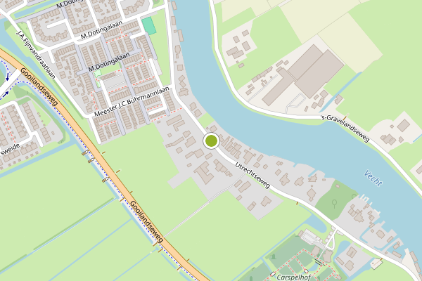 Ambulance-melding op Utrechtseweg, Weesp op 7 juli, kaart-overzicht