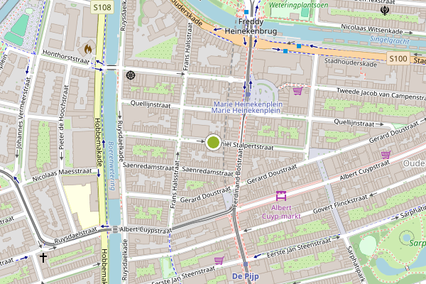 Ambulance-melding op Daniel Stalpertstraat, Amsterdam op 7 juli, kaart-overzicht