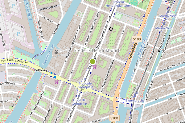 Ambulance-melding op Frederik Hendrikstraat, Amsterdam op 8 juli, kaart-overzicht