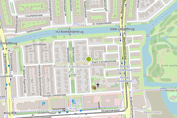 Ambulance-melding op Prinses Margrietstraat, Amsterdam op 8 juli, kaart-overzicht