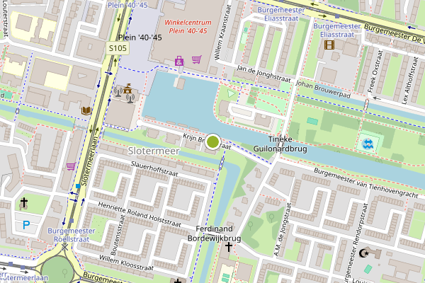 Ambulance-melding op Krijn Breurstraat, Amsterdam op 8 juli, kaart-overzicht