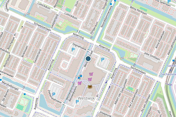Politie-melding op Westwijkstraat, Amstelveen op 8 mei, kaart-overzicht